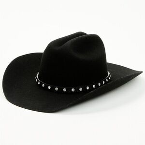 Wrangler Black Studded Western Cowboy Hat